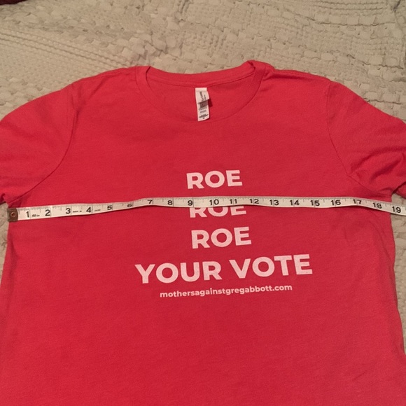 Roe Your Vote Women’s T-Shirt Heather Red Medium - Picture 6 of 8